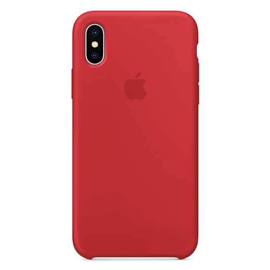 Чехол Apple Silicone Case for iPhone X Red - цена, характеристики, отзывы, рассрочка, фото 1