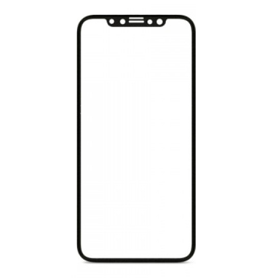 Стекло Baseus Silk-Screen 3D Arc Protection Tempered Glass for iPhone 11 Pro/XS/X Front Black* - цена, характеристики, отзывы, рассрочка, фото 1