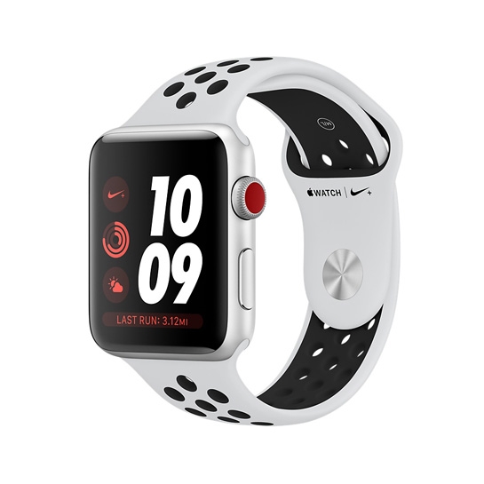 Смарт Годинник Apple Watch Series 3 Nike+ LTE 38mm Silver Aluminum Case with Pure Platinum/Black Sport - ціна, характеристики, відгуки, розстрочка, фото 1