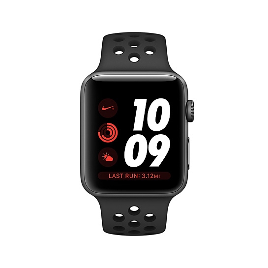 Смарт Годинник Apple Watch Series 3 Nike+ LTE 38mm Space Gray Aluminum Case with Anthracite/Black - ціна, характеристики, відгуки, розстрочка, фото 2