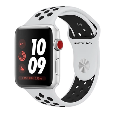Смарт Годинник Apple Watch Series 3 Nike+ LTE 42mm Silver Aluminum Case with Pure Platinum/Black Sport - цена, характеристики, отзывы, рассрочка, фото 1