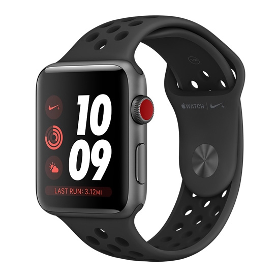 Смарт Годинник Apple Watch Series 3 Nike+ LTE 42mm Space Gray Aluminum Case with Anthracite/Black Nike - ціна, характеристики, відгуки, розстрочка, фото 1