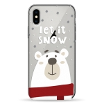 Чехол Pump Transparency Case for iPhone X/XS Let It Snow #