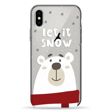 Чехол Pump Transparency Case for iPhone X/XS Let It Snow # - цена, характеристики, отзывы, рассрочка, фото 1