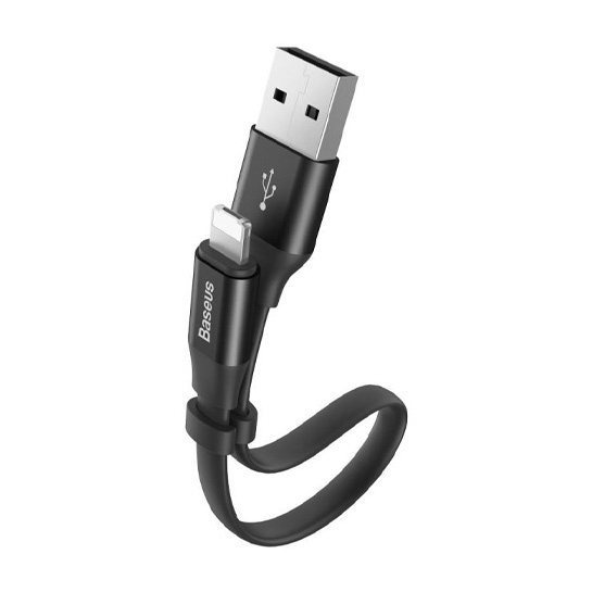 Кабель Baseus Nimble Portable 23cm Lightning to USB Black - цена, характеристики, отзывы, рассрочка, фото 1