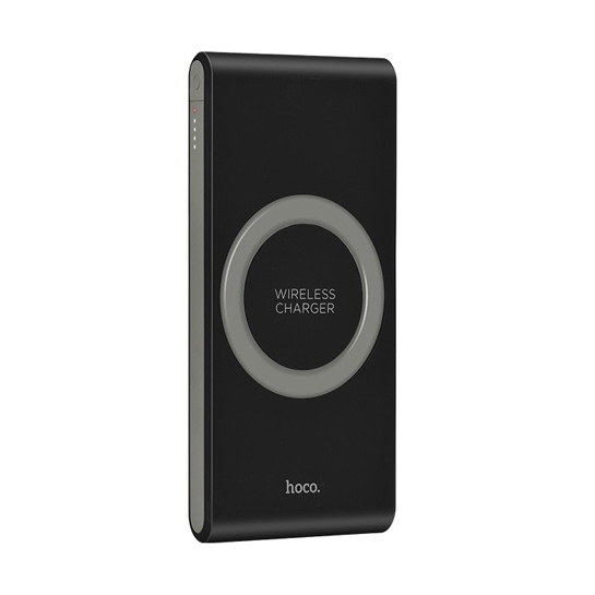 Зовнішній акумулятор Hoco Power Bank B32 Wireless Charger 8000 mAh Black - ціна, характеристики, відгуки, розстрочка, фото 1