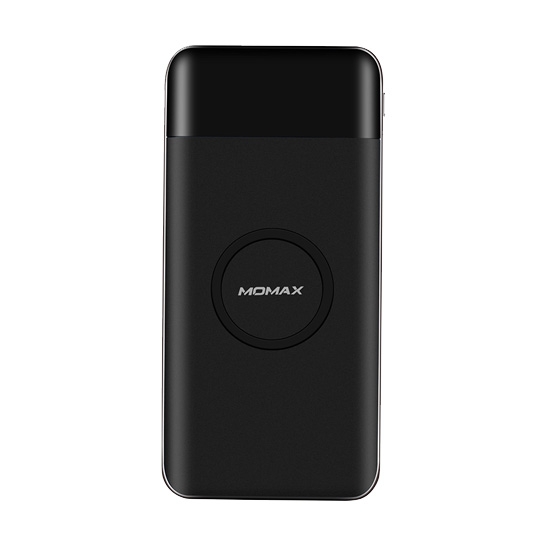 Бездротовий зовнішній акумулятор Momax iPower AIR Wireless Charger Power Bank 10000 mAh Black - ціна, характеристики, відгуки, розстрочка, фото 1