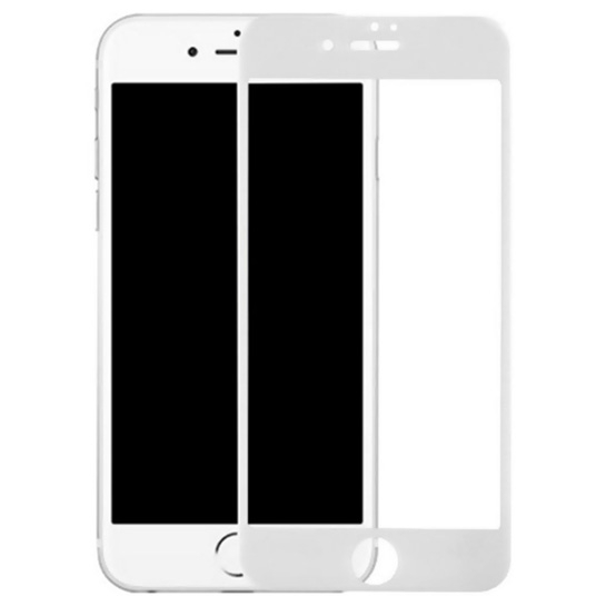 Стекло Baseus Silk-Screen 3D Arc Protection Tempered Glass for iPhone 6 Plus/6S Plus Front White - цена, характеристики, отзывы, рассрочка, фото 1
