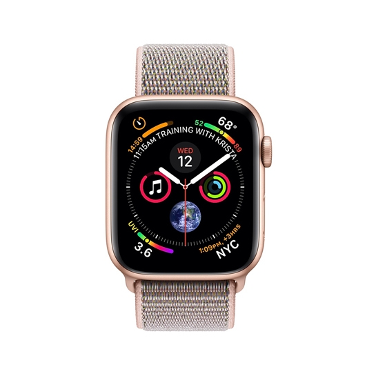 Смарт-годинник Apple Watch Series 4 + LTE 40mm Gold Aluminum Case with Pink Sand Sport Loop - ціна, характеристики, відгуки, розстрочка, фото 2