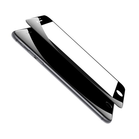 Стекло Baseus Silk-Screen 3D Edge Protection Tempered Glass for iPhone 8/7 Front Black - цена, характеристики, отзывы, рассрочка, фото 2