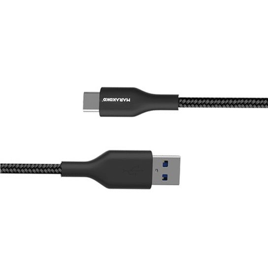 Кабель Marakoko Type-C Charge Sync Cable Nylon Series Black 1.5m - ціна, характеристики, відгуки, розстрочка, фото 2