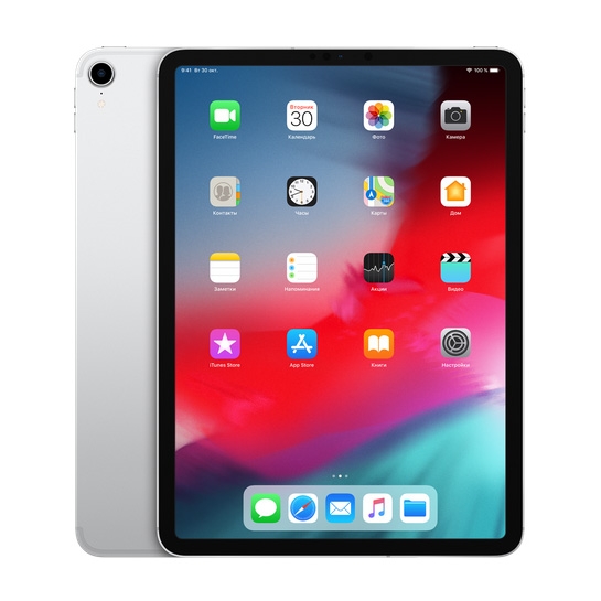 Планшет Apple iPad Pro 11" 512Gb Wi-Fi + 4G Silver 2018 - цена, характеристики, отзывы, рассрочка, фото 1