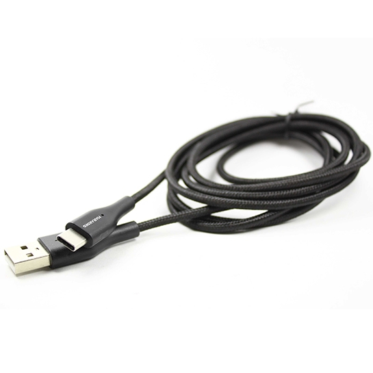 Кабель Marakoko Type-C Charge Sync Cable Nylon Series Black 1.5m - ціна, характеристики, відгуки, розстрочка, фото 3