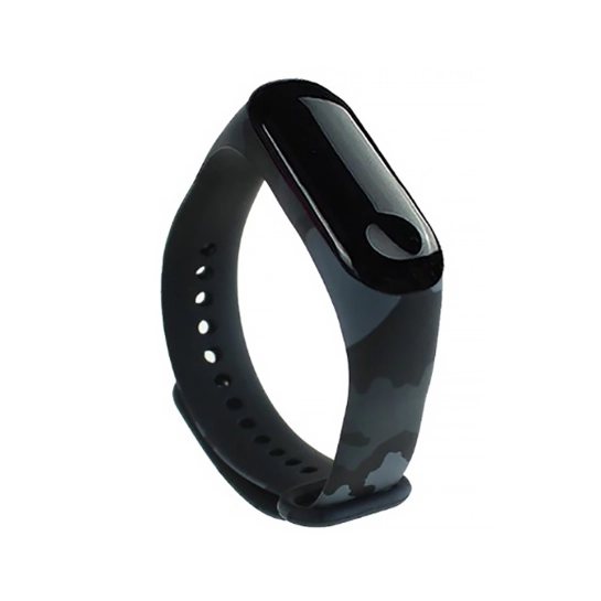 Ремешок для браслета Xiaomi Mi Band 3/4 Military Grey