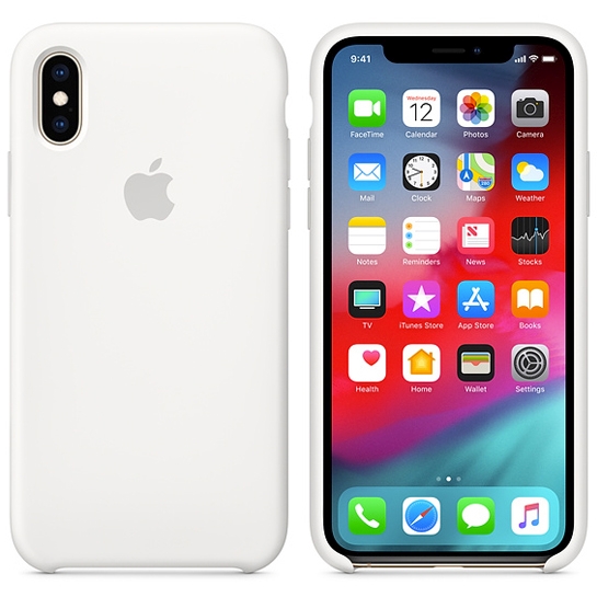 Чохол Apple Silicone Case for iPhone XS White - ціна, характеристики, відгуки, розстрочка, фото 3