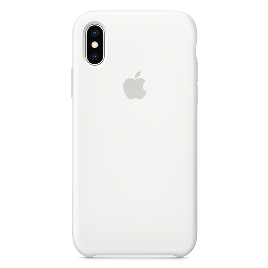 Чехол Apple Silicone Case for iPhone XS White - цена, характеристики, отзывы, рассрочка, фото 1