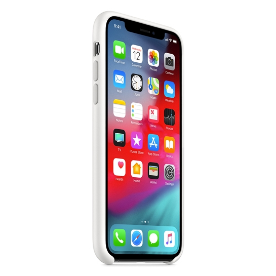 Чехол Apple Silicone Case for iPhone XS White - цена, характеристики, отзывы, рассрочка, фото 2