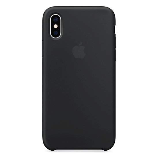Чехол Apple Silicone Case for iPhone XS Black - цена, характеристики, отзывы, рассрочка, фото 1