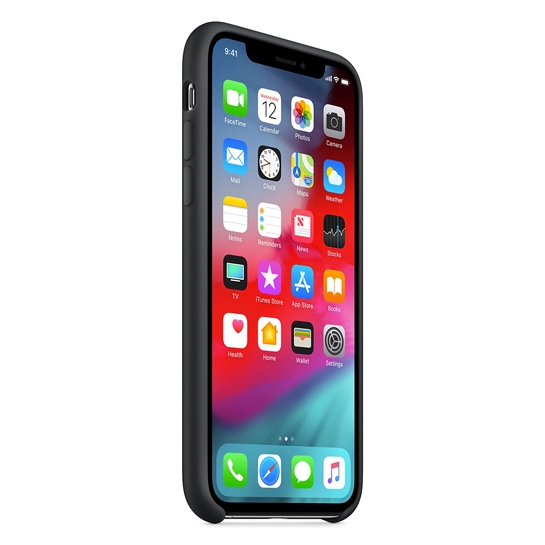 Чехол Apple Silicone Case for iPhone XS Black - цена, характеристики, отзывы, рассрочка, фото 2