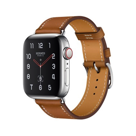 Смарт-часы Apple Watch Hermes Series 4+LTE 40mm Stainless Steel Case with Fauve Grained Leather Band