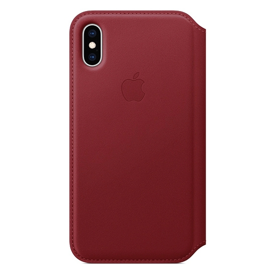 Чохол Apple Leather Folio for iPhone XS (PRODUCT)RED - ціна, характеристики, відгуки, розстрочка, фото 1