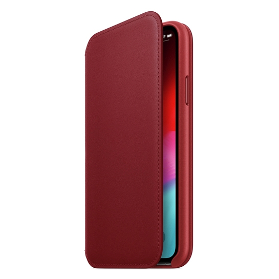 Чехол Apple Leather Folio for iPhone XS (PRODUCT)RED - цена, характеристики, отзывы, рассрочка, фото 2