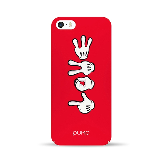 Чехол Pump Tender Touch Case for iPhone 5/5S/SE Hands Mickey Love # - цена, характеристики, отзывы, рассрочка, фото 1