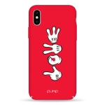 Чехол Pump Tender Touch Case for iPhone X/XS Hands Mickey Love #