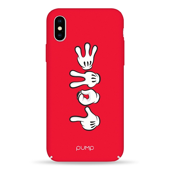 Чехол Pump Tender Touch Case for iPhone X/XS Hands Mickey Love # - цена, характеристики, отзывы, рассрочка, фото 1