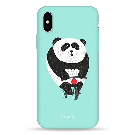 Чехол Pump Tender Touch Case for iPhone X/XS Panda Bicycle #