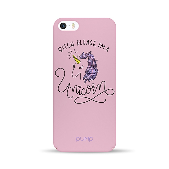 Чехол Pump Tender Touch Case for iPhone 5/5S/SE Unicorns Girl # - цена, характеристики, отзывы, рассрочка, фото 1
