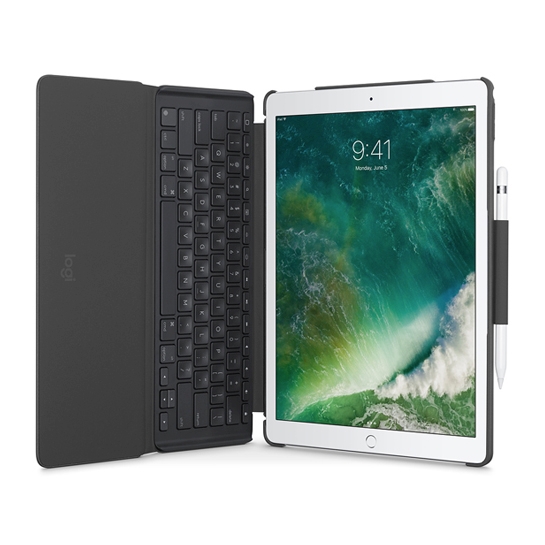 Чохол-клавіатура Logitech Slim Combo Keyboard for iPad Pro 12.9" Black - ціна, характеристики, відгуки, розстрочка, фото 1