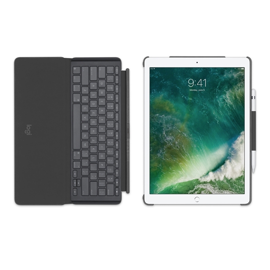 Чехол-клавиатура Logitech Slim Combo Keyboard for iPad Pro 12.9" Black  - цена, характеристики, отзывы, рассрочка, фото 8
