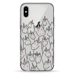 Чехол Pump Transparency Case for iPhone X/XS Attentive Unicorns #