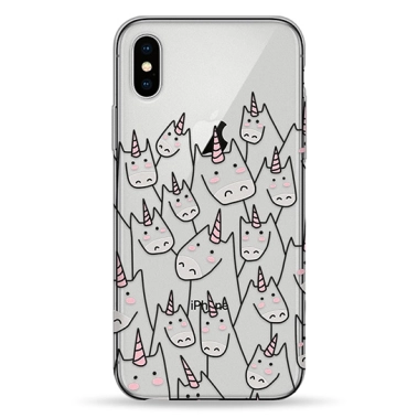 Чехол Pump Transparency Case for iPhone X/XS Attentive Unicorns # - цена, характеристики, отзывы, рассрочка, фото 1