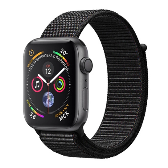 Смарт-часы Apple Watch Series 4 + LTE 44mm Space Gray Aluminum Case with Black Sport Loop
