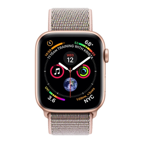 Смарт-часы Apple Watch Series 4 + LTE 44mm Gold Aluminum Case with Pink Sand Sport Loop - цена, характеристики, отзывы, рассрочка, фото 2