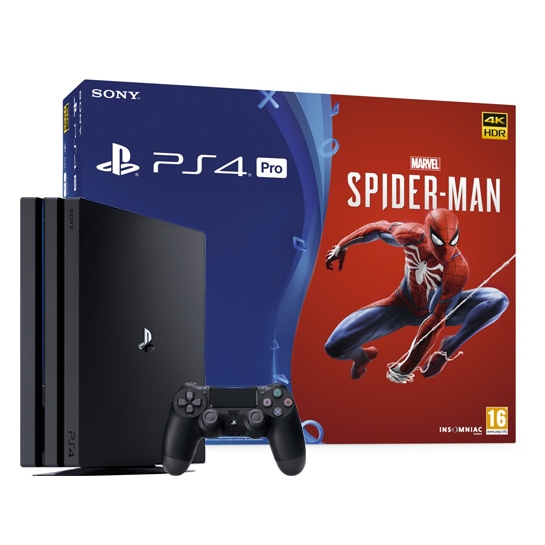 Ігрова консоль Sony PlayStation 4 Pro 1TB + Spider-Man - ціна, характеристики, відгуки, розстрочка, фото 1