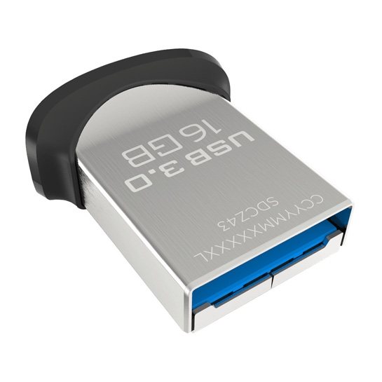 Зовнішній накопичувач USB-Flash 16Gb Sandisk Cruzer Ultra Fit USB 3.0 - ціна, характеристики, відгуки, розстрочка, фото 1