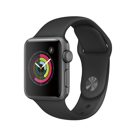 Смарт Часы Apple Watch Series 2 38mm Space Gray Aluminum Case with Black Sport Band - цена, характеристики, отзывы, рассрочка, фото 1