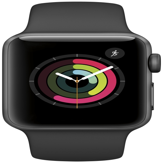 Смарт Годинник Apple Watch Series 2 38mm Space Gray Aluminum Case with Black Sport Band - ціна, характеристики, відгуки, розстрочка, фото 2