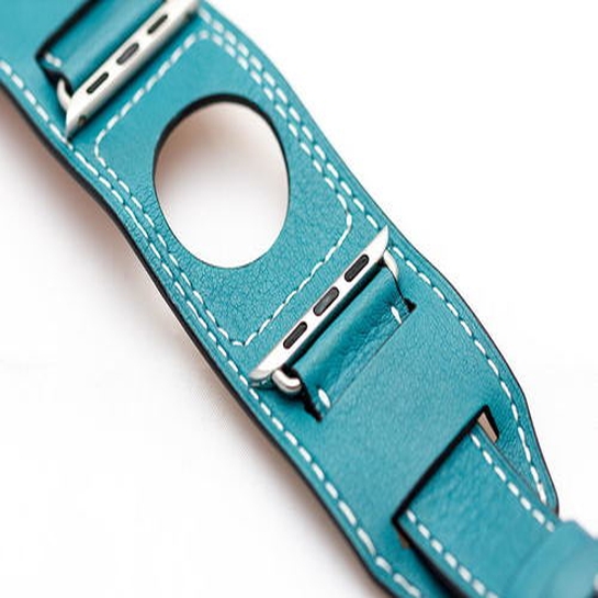 Ремінець COTEetCI W10 Fashion Leather Band for Apple Watch 38mm/40mm Blue - ціна, характеристики, відгуки, розстрочка, фото 2