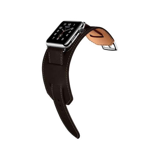 Ремінець COTEetCI W10 Fashion Leather Band for Apple Watch 38mm/40mm Gray - ціна, характеристики, відгуки, розстрочка, фото 1