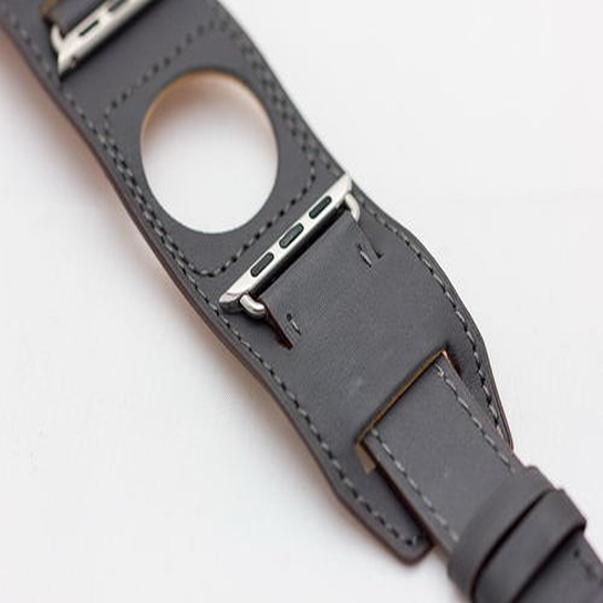 Ремінець COTEetCI W10 Fashion Leather Band for Apple Watch 38mm/40mm Gray - ціна, характеристики, відгуки, розстрочка, фото 4