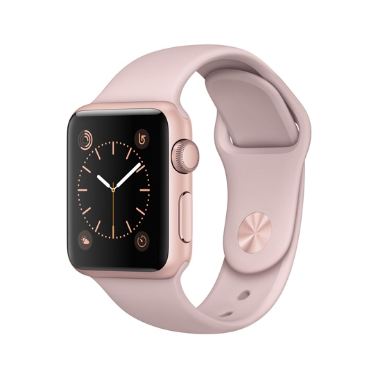 Смарт Часы Apple Watch Series 1 38mm Rose Gold Aluminium Case with Pink Sand Sport Band - цена, характеристики, отзывы, рассрочка, фото 1