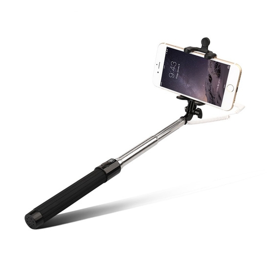 Палиця для селфі Baseus Selfie Stick Pro Series with Aux Cable Black * - ціна, характеристики, відгуки, розстрочка, фото 1