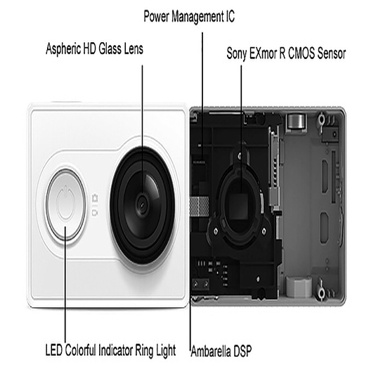 Екшн-камера Xiaomi Yi Sport White Basic Edition - ціна, характеристики, відгуки, розстрочка, фото 4