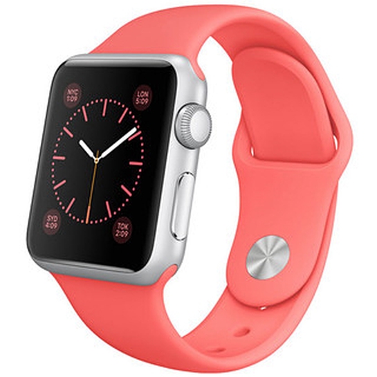 Смарт Годинник Apple Watch Sport 42mm Silver Alluminum Case Pink Sport Band - ціна, характеристики, відгуки, розстрочка, фото 8