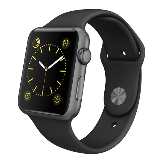 Смарт Часы Apple Watch Sport 42mm Space Gray Alluminum Case Black Sport Band - цена, характеристики, отзывы, рассрочка, фото 1