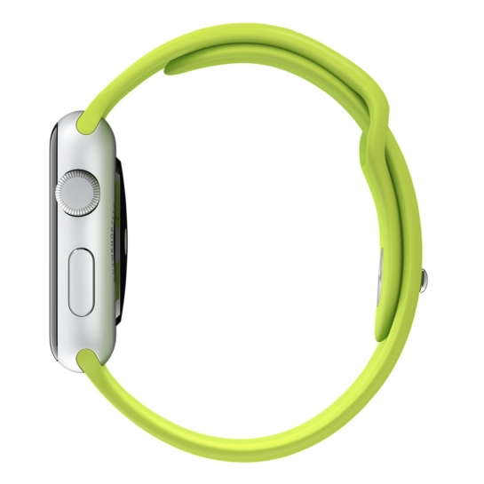 Смарт Годинник Apple Watch Sport 42mm Silver Alluminum Case Green Sport Band - ціна, характеристики, відгуки, розстрочка, фото 5